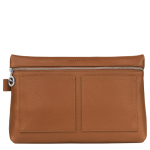 Toaletné Tašky Longchamp Le Foulonné Kozene Damske Hnede | TNEXMG423